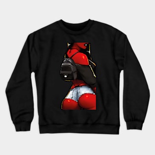 girl on the way Crewneck Sweatshirt